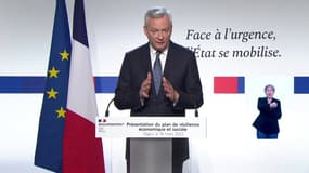 Bruno Le Maire le 16 mars 2022 présente le plan de résilience du gouvernement