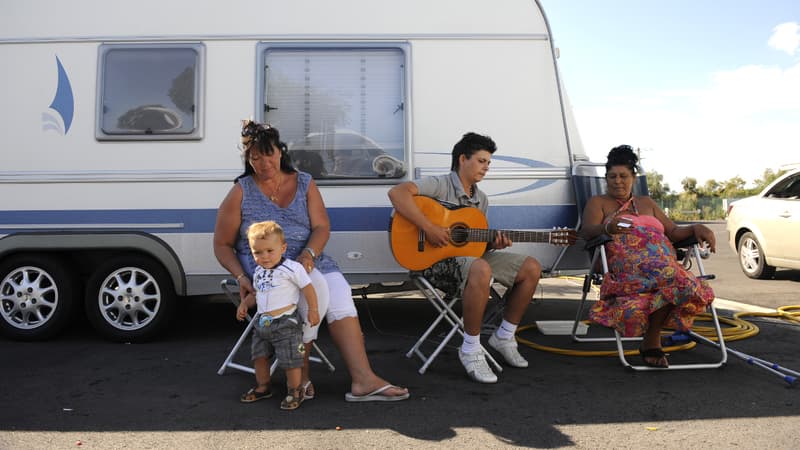 Gens du voyage. (Illustration)