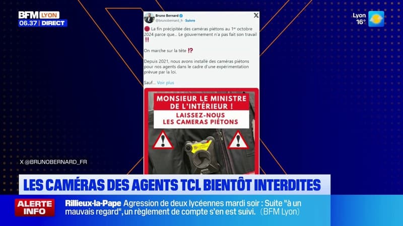 Métropole de Lyon: les caméras des agents TCL bientôt interdites