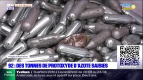 Hauts-de-Seine: près de 15 tonnes de protoxyde d'azote saisies