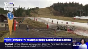 Vosges: 70 tonnes de neige amenées par camion font polémique dans la station de La Bresse