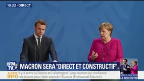 Première conférence de presse commune entre Emmanuel Macron et Angela Merkel - 15/05