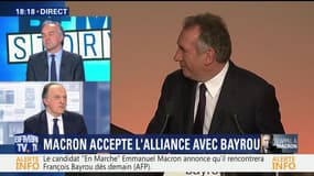 Présidentielle 2017: Emmanuel Macron accepte l'alliance avec François Bayrou
