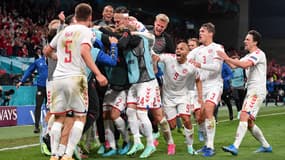 Le Danemark, vainqueur de la Russie lors de l'Euro-2021.