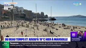 Marseille: le printemps arrive en avance, les plages font le plein 