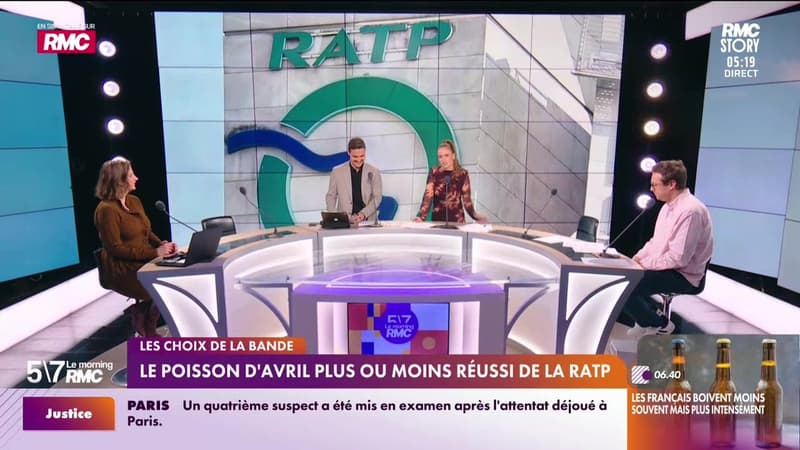 Les choix de la bande : Le poisson d'avril plus ou moins réussi de la RATP - 02/04
