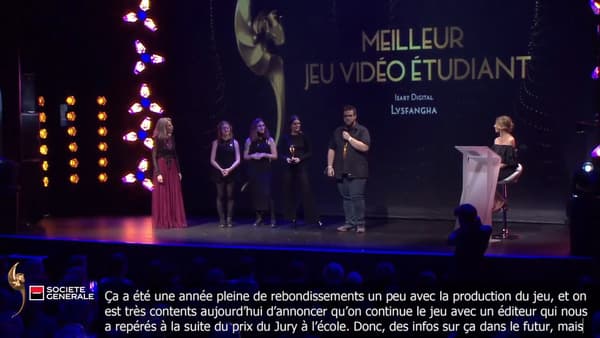 Les créateur de "lysfanga : The Time Shift Warrior" lors de la cérémonie des Pégases 2022 Les créateur de "lysfanga : The Time Shift Warrior" lors de la cérémonie des Pégases 2022