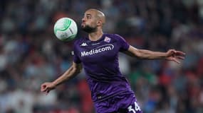 Sofyan Amrabat avec la Fiorentina lors de la finale de la Ligue Europa Conference, le 7 juin 2023.