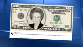 Jeb Bush veut voir Margaret Thatcher sur les billets de 10 dollars, tel qu'imaginé ici par Al Jazeera.