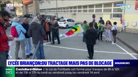 Lycée de Briançon: du tractage, mais pas de blocage