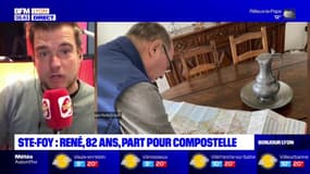 Habitant de Sainte-Foy-lès-Lyon, René, 82 ans, part sur le chemin de Compostelle
