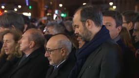Commémoration à l'Hyper Cacher en présence d'Edouard Philippe, François Hollande et Manuel Valls