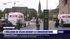 Strasbourg: trois millions de cyclistes ont circulé devant la Cité de la musique et la danse en 2022