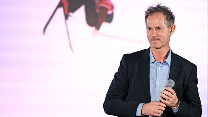 Edgar Grospiron, patron du COJOP JO Alpes 2030, lors de sa nomination officielle en février 2025