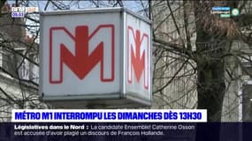 Lille: le trafic interrompu tous les dimanches dès 13h30 sur la ligne 1