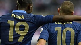 Paul Pogba et Karim Benzema