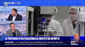 Vaccination: "La majorité des effets secondaires est non grave (...) les situation de thromboses sont très rares", assure le patron d'Astrazeneca France