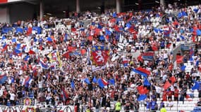 Lyon-Montpellier : les supporters de l'OL au Groupama Stadium le 19 août 2023