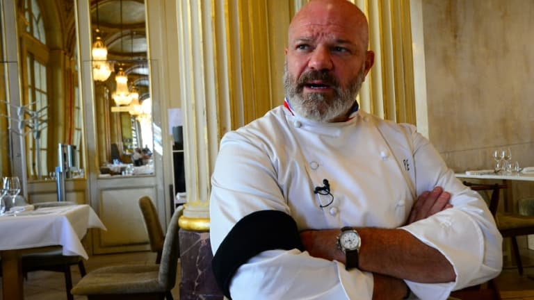 Philippe Etchebest dans son restaurant "Le Quatrième Mur" à Bordeaux, le 30 septembre 2020