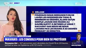 Pourquoi doit-on laver les masques à 60°C et pas nos mains à cette température ? BFMTV vous répond