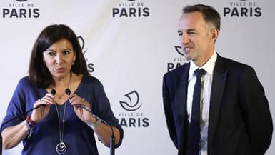 Anne Hidalgo avec Emmanuel Grégoire, à Paris le 6 juin 2019