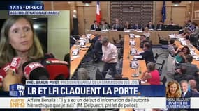 "La commission des lois continuera à fonctionner", annonce sa présidente après le départ des députés LR et LFI