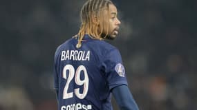 Bradley Barcola le 30 novembre 2024 avec le PSG