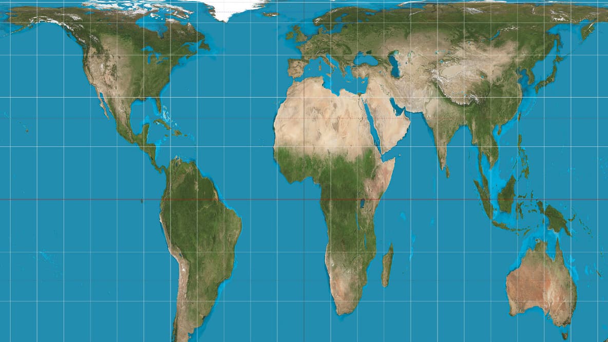 Le planisphère non-déformé : la projection alternative AuthaGraph
