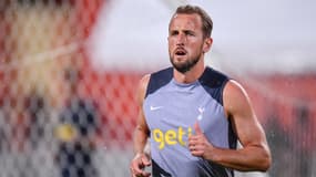 Harry Kane à l'entraînement avec Tottenham, 22 juillet 2023