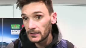 Hugo Lloris face à la presse