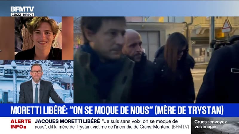 "J'ai une rage énorme, on se moque de nous et des quarante victimes": la sidération de la mère de Trystan, mort dans l'incendie de Crans-Montana, après la libération de Jacques Moretti