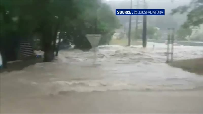 Les pluies sont importantes dans le sud de la France.