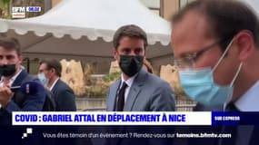 Gabriel Attal à Nice pour la vaccination des ados