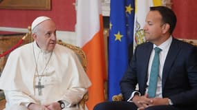 Le pape François et le Premier ministre irlandais samedi 25 août 2018.