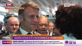 Macron accuse LFI et le RN de mener à la "guerre civile" 