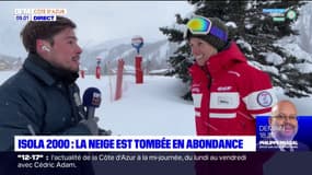 Isola 2000: la neige tombe en abondance dans la station