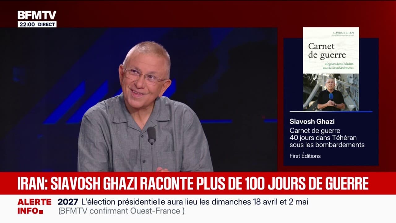 "Les premiers jours de guerre, c'était jusqu'à 80 duplex par jour": de retour en France, Siavosh Ghazi, correspondant à Téhéran, raconte plus de 100 jours de guerre en Iran sur BFMTV
