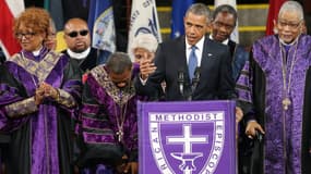 Barack Obama a rendu hommage aux victimes de la tuerie de Charleston.