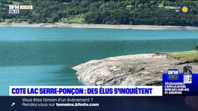 Hautes-Alpes: des élus inquiets par le niveau du lac de Serre-Ponçon