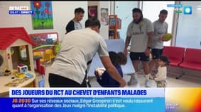 Des joueurs du RCT au chevet d'enfants malades 