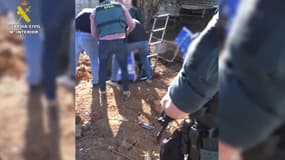 La cocaïne était enfouie sous terre