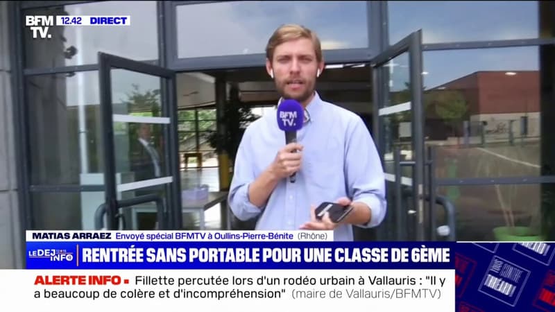 Rentrée scolaire: une rentrée sans portable pour une classe de 6ème dans le Rhône