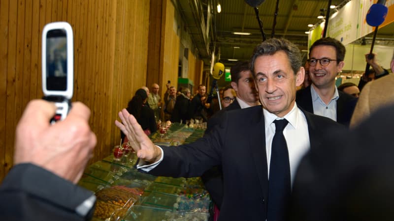 Nicolas Sarkozy au Salon de l'Agriculture, le 25 février 2015.