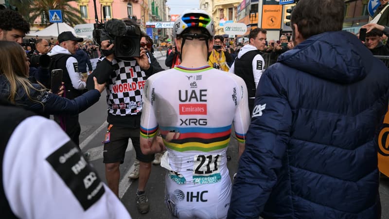 Le maillot dechire de Tadej Pogacar apres sa victoire sur Milan San Remo le 21 mars 2026 2269988