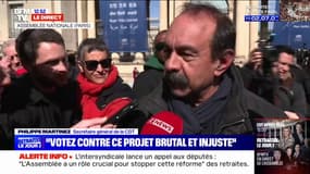 Philippe Martinez: "S'il y a un vote favorable, et surtout un 49.3, la mobilisation pour la CGT continuera"