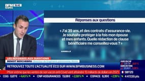 Les questions : Quelle rédaction de clause bénéficiaire est conseillée pour protéger à la fois son épouse et ses enfants ? - 02/02