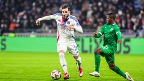 Le Lyonnais Rayan Cherki face à Ludogorets le 30 janvier 2025