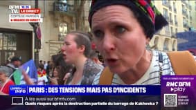 Retraites: "On n'a pas du tout décidé de tourner la page", affirme une institutrice et syndicaliste FSU dans le cortège parisien 
