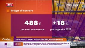 Les Français consacrent en moyenne 488 € par mois et par foyer aux dépenses alimentaires