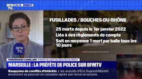 Trafic de drogue: chaque année, il y a "entre 20 et 30 morts" dans des fusillades à Marseille, selon la préfète